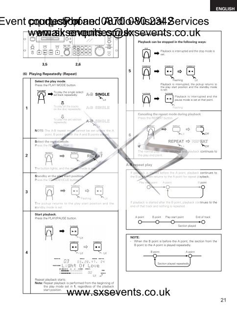 Sound - Denon-DN-M1050R-manual - SXS Events