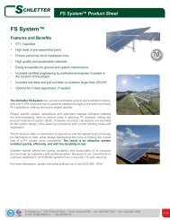 FS System Product Sheet - Schletter Inc.