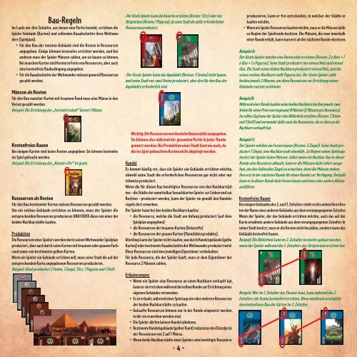 7 Wonders - Spielanleitung - Brettspiele-Report