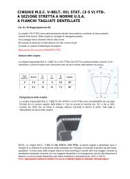 CINGHIE M.E.C. V-BELTÂ® OIL STATÂ® (3-5 V) FTDÂ® A SEZIONE ...