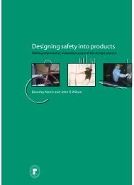 Designing safety into products - DTI Home Page