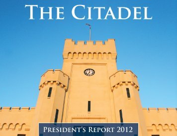 President's Report 2012 - The Citadel