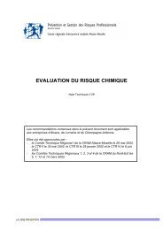 EVALUATION DU RISQUE CHIMIQUE