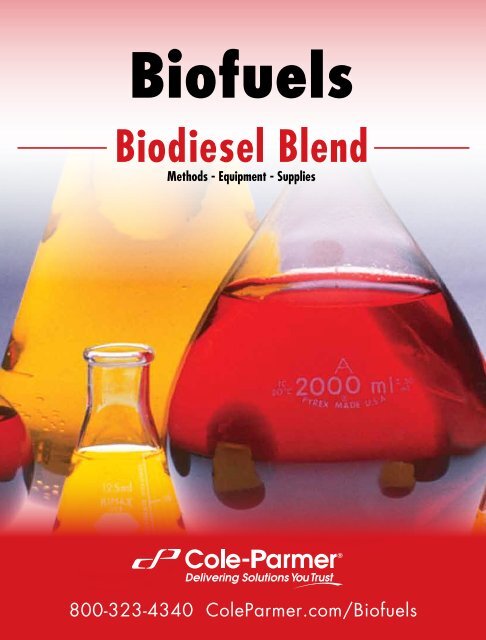 Biodiesel Blend Test Method Catalog - Cole-Parmer