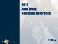 2012 Auto Truck Key Blank Reference [PDF] - Kaba Ilco