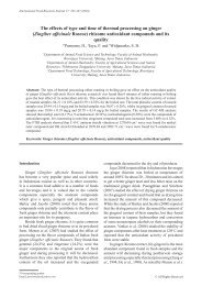 The effects of type and time of thermal processing ... - Ifrj.upm.edu.my