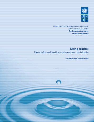 How informal justice systems can contribute - World Bank Internet ...