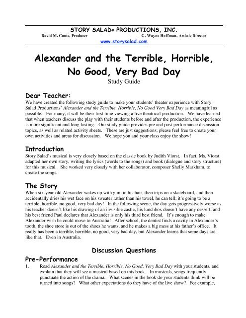 Alexander and the Terrible, Horrible, No Good, Very Bad Day