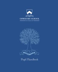 Pupil Handbook - Oswestry School