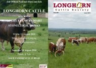 Newsletter No. 68 - Longhorn Cattle Society