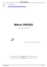 Mikuni VM34SS - Ratpak