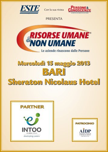 Risorse Umane e non Umane - Este