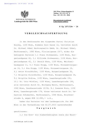 Vergleich Rechtssache Hursky.pdf - WIR SÃD OST