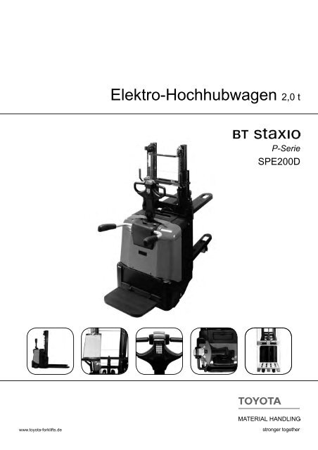 Elektro-Hochhubwagen Staxio SPE200D - Toyota Material Handling ...