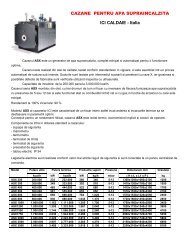 CAZANE PENTRU APA SUPRAINCALZITA ICI CALDAIE - Italia