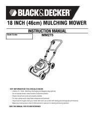 Black and Decker MM1800 - 18 Inch Mulching Mower Type 1 