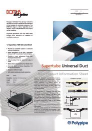Supertube Universal Duct - Polypipe