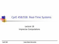 CprE 458/558: Real-Time Systems - Iowa State University