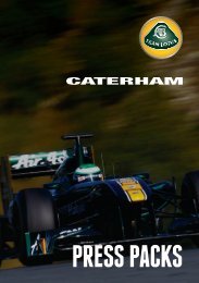 PRESS PACKS - Caterham Cars