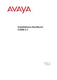 Installations-Handbuch C3000 2.1 - C3000 - Support