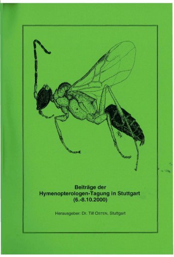 BeitrÃ¤ge der Hymenopterologen-Tagung in Stuttgart (6 ... - DGaaE