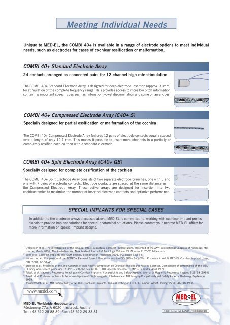 Cochlear Implant - Med-El