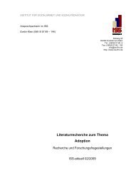 Literaturrecherche zum Thema Adoption - Institut fÃ¼r Sozialarbeit ...