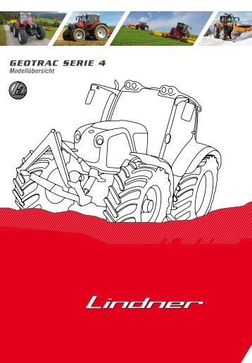 ModellÃ¼bersicht Geotrac Serie 4 - Lindner Traktoren