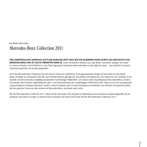 Mercedes-Benz Collection 2011 - Wiesenthal