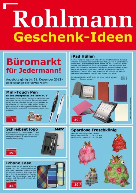 Geschenk-Ideen - Rohlmann GmbH