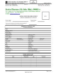 Kotra Pharma (M) Sdn. Bhd. (90082-v)