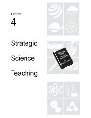 Grade 4 Lesson Plan - Strategic Science Teaching