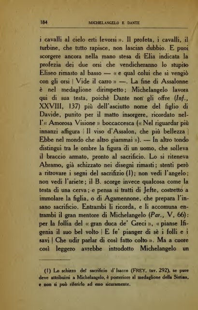 Michelangelo e Dante : e altri brevi saggi : Michelangelo poeta, La ...