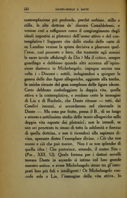 Michelangelo e Dante : e altri brevi saggi : Michelangelo poeta, La ...