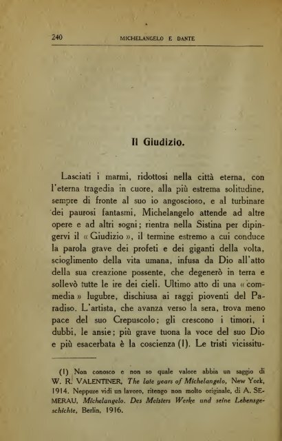 Michelangelo e Dante : e altri brevi saggi : Michelangelo poeta, La ...