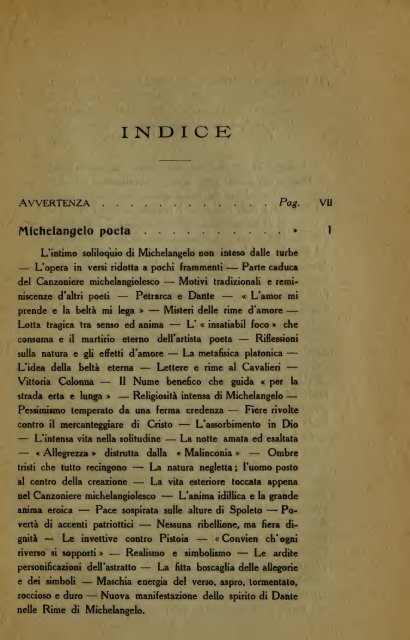 Michelangelo e Dante : e altri brevi saggi : Michelangelo poeta, La ...