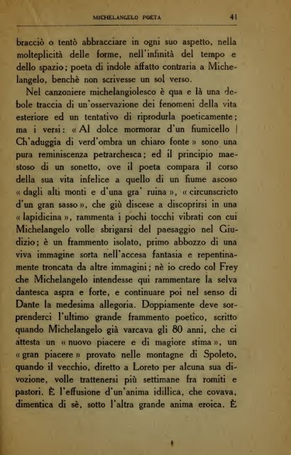 Michelangelo e Dante : e altri brevi saggi : Michelangelo poeta, La ...