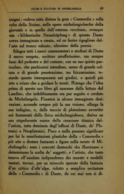 Michelangelo e Dante : e altri brevi saggi : Michelangelo poeta, La ...