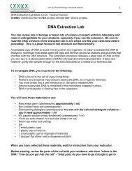 DNA Extraction Lab - SDSC Education