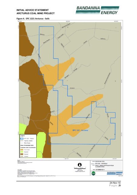 Initial Advice Statement for the Arcturus Coal Mine Project