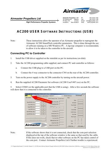 AC200 User Software Instuctions.pdf - Airmaster Propellers