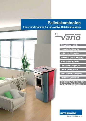 Pelletskaminofen - Interdomo GmbH