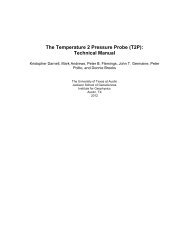 The Temperature 2 Pressure Probe (T2P): Technical Manual