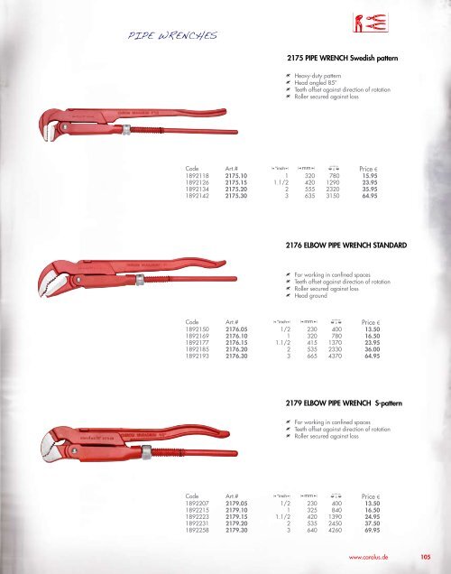 PRODUCT RANGE 2010 CAROLUS PRODUCT RANGE