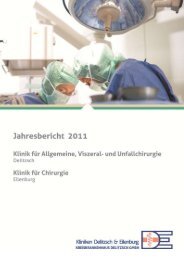 Jahresbericht 2011 - Kreiskrankenhaus Delitzsch GmbH, Kliniken ...