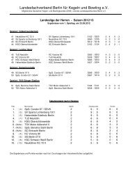 Landesfachverband Berlin für Kegeln und Bowling e.V. - LFV Berlin