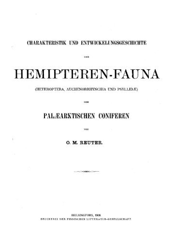 HEMIPTEREN-FAUNA - AMNH Research Sites