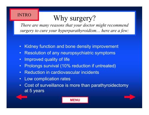 Treatment of Hyperparathyroidism: The Surgical ... - UW Health