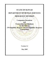 HI 270/271 Eligibility Request and Response Companion Document ...