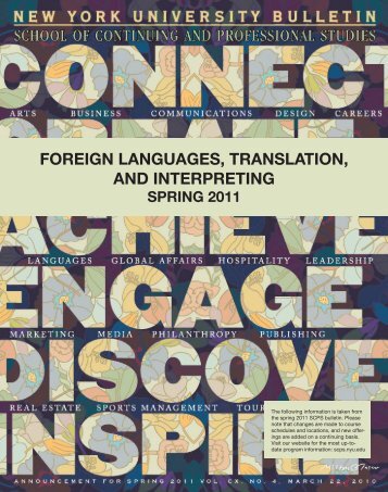 foreign languages, translation, and interpreting - School of ...